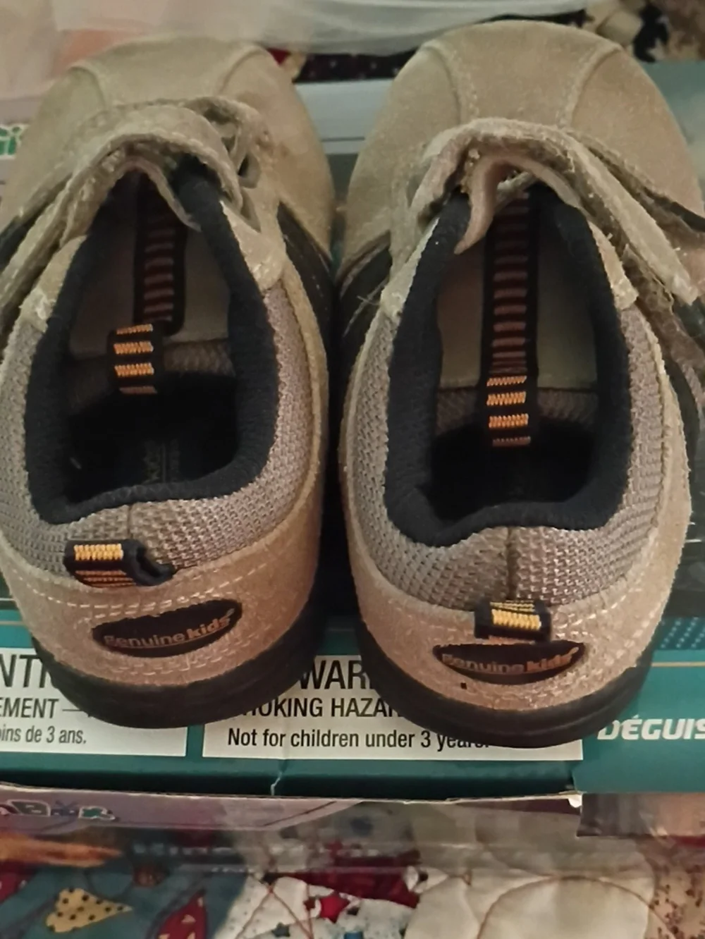 OshKosh B'gosh Toddler Suede Velcro Sneakers - Beige